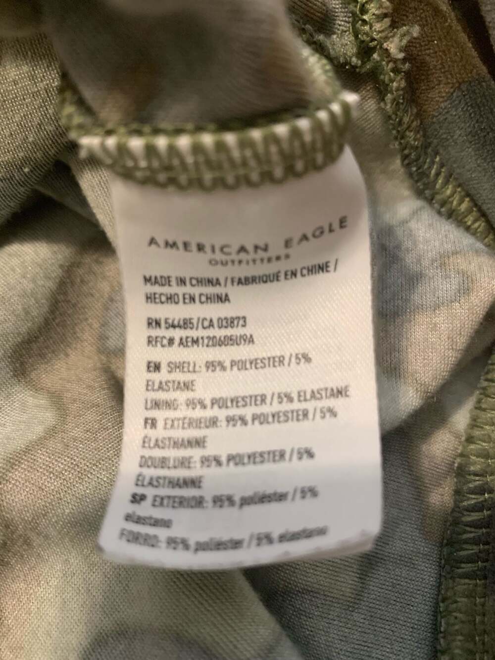 American Eagle Size S Camo Velour Hoodie - Picture 4 of 4